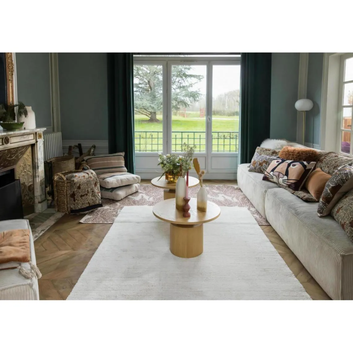 Maison Vivaraise Tapis Larry Naturel 160 x 230 x 1 cm New