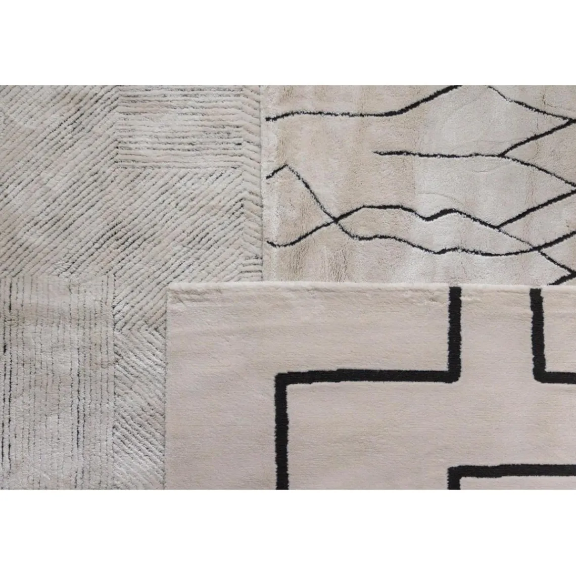 Maison Vivaraise Tapis Louisa Caviar 160 x 230 x 2 cm Gris chiné Sale