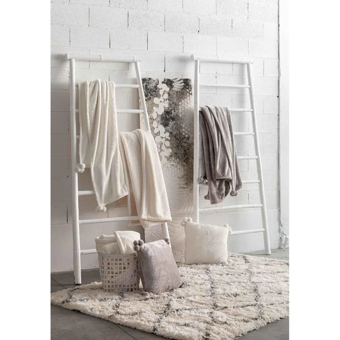 Maison Vivaraise Tapis MALI - Neige Online