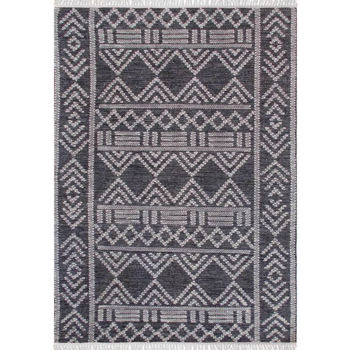 Maison Vivaraise Tapis Maïs Charbon/ivoire 160 x 230 Online