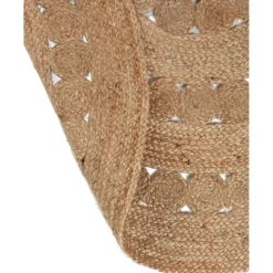 Maison Vivaraise Tapis Patna Naturel diamètre 120 New