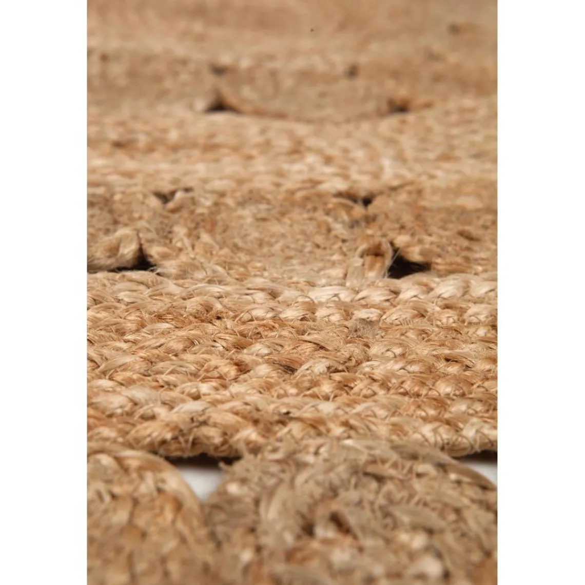 Maison Vivaraise Tapis Patna Naturel diamètre 120 New