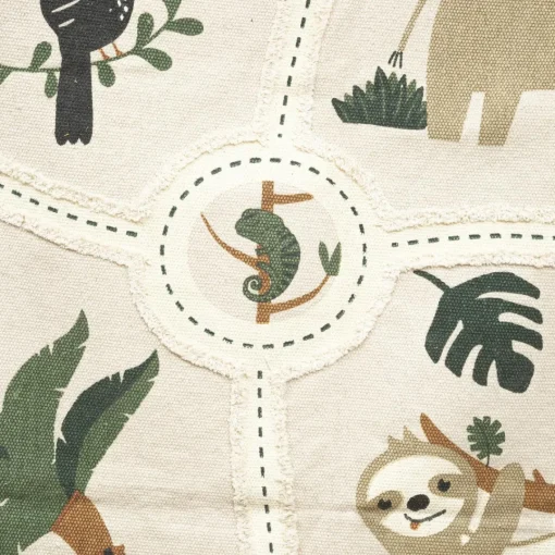3S. x Home Tapis rectangle coton jungle 100 x 150 cm Discount