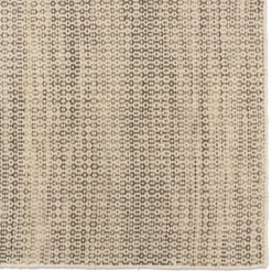 Macabane Tapis rectangulaire en laine tissée couleur blanc et kaki QUENTIN Online