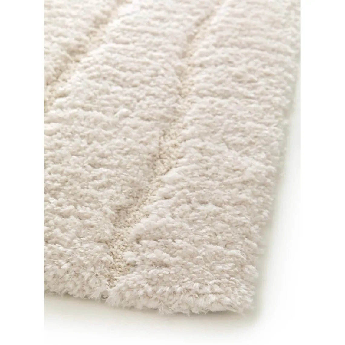 Maison Vivaraise Tapis rectangulaire recyclé Mael Neige Online