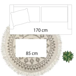 3S. x Home Tapis rond etnik D120 Outlet