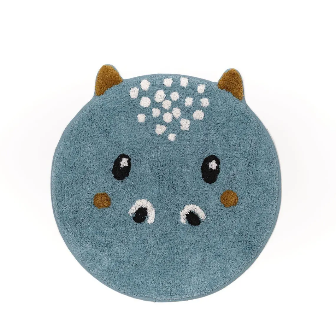 Today Tapis tufte HIPPO Gris en coton Discount