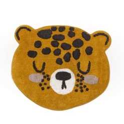 Today Tapis tufte LEOPARD en coton Outlet