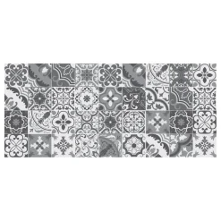 3S. x Home Tapis Vinyle Mosaïque gris Boîte 50x112 Sale