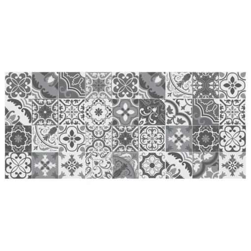 3S. x Home Tapis Vinyle Mosaïque gris Boîte 50x112 Sale