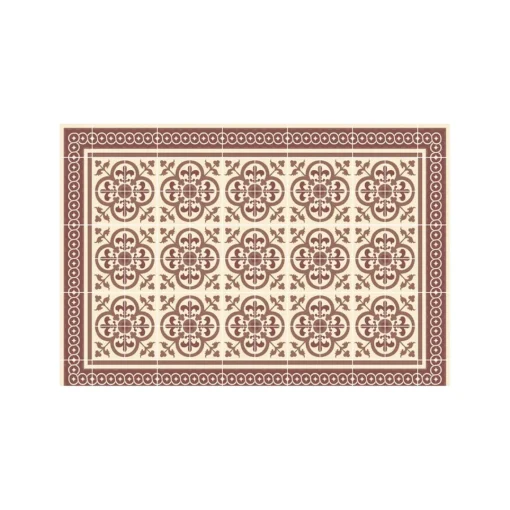 3S. x Home Tapis Vinyle Mosaïque multicolore Boîte 50x75 Best