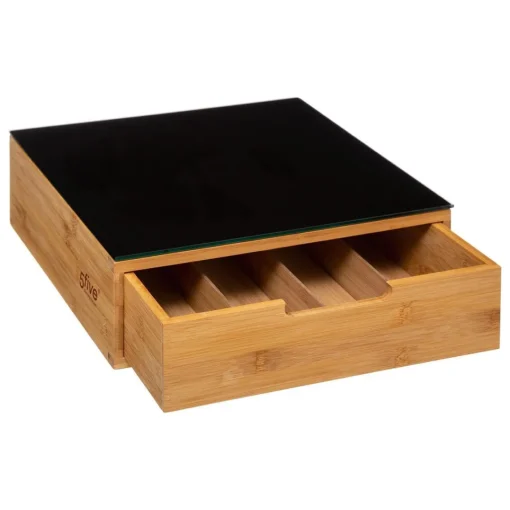 3S. x Home Tiroir Porte Caps Noir Bambou Best