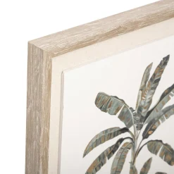 3S. x Home Toile Imprimé et Cadre et Foile Arbre bananier 40 x 50 Discount