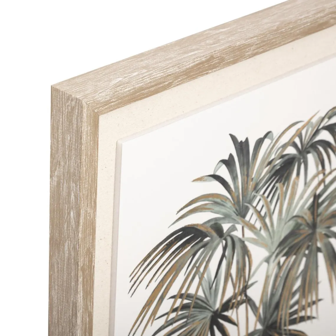 3S. x Home Toile Imprimé et Cadre et Foile Arbre bananier 40 x 50 Discount