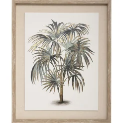 3S. x Home Toile Imprimé et Cadre et Foile Arbre bananier 40 x 50 Discount