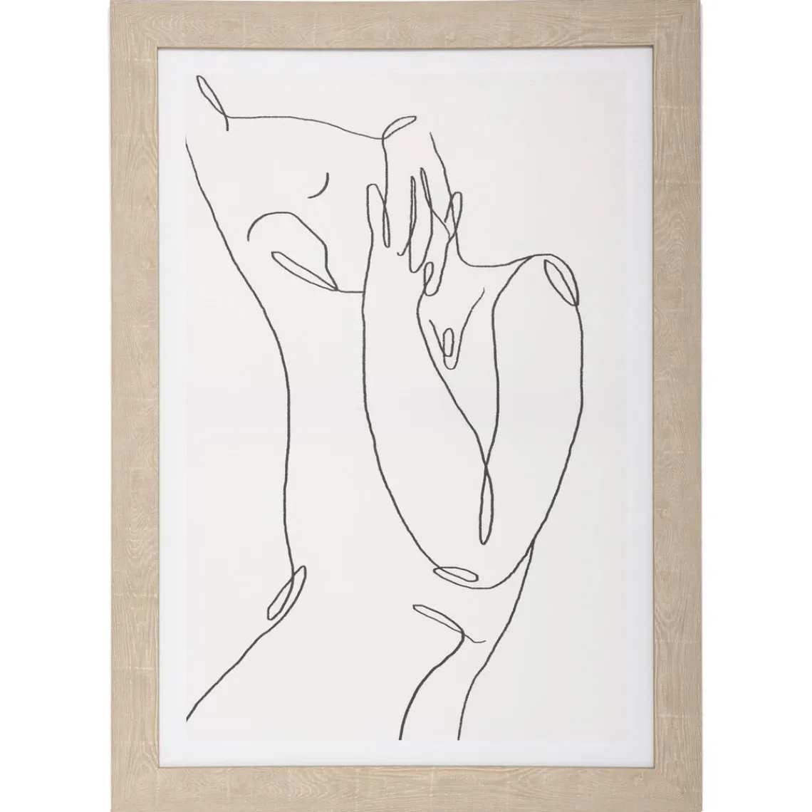 3S. x Home Toile Imprimé et Cadre Visage Visage de profil 50 x 70 Outlet