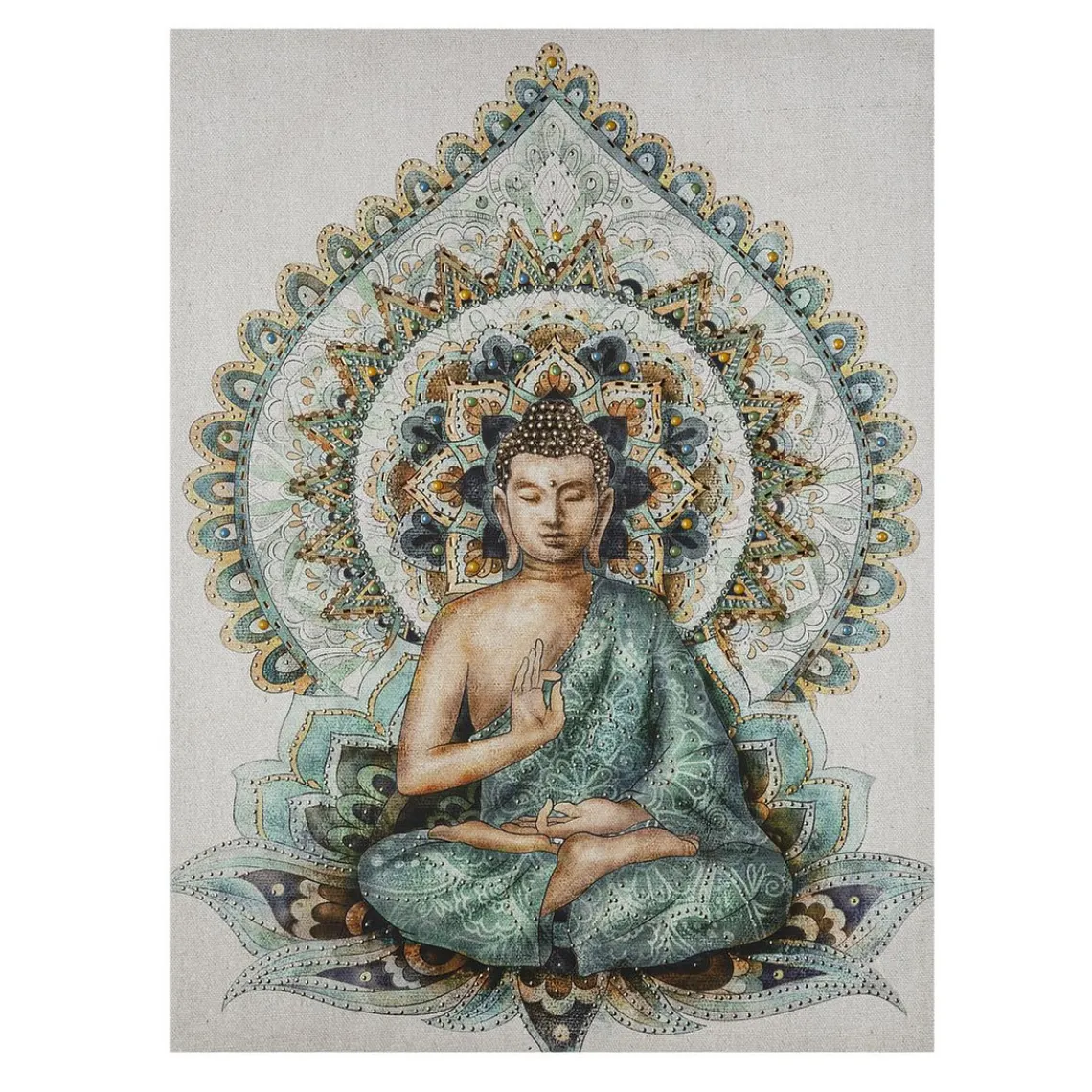 3S. x Home Toile Imprimée Bouddha Discount