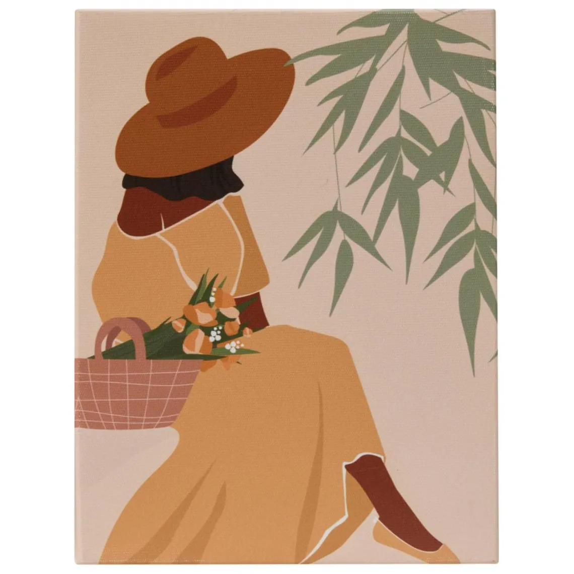 3S. x Home Toile imprimée Cynthia pêche