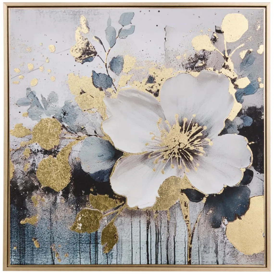 3S. x Home Toile imprimée encadrée Jiho bleu Sale