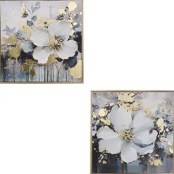 3S. x Home Toile imprimée encadrée Jiho bleu Sale