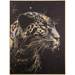 3S. x Home Toile imprimée encadrée Lupita noir Best