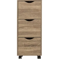 3S. x Home Tour 3 Tiroirs Roulettes Naturel Unique