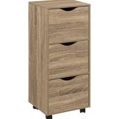 3S. x Home Tour 3 Tiroirs Roulettes Naturel Unique