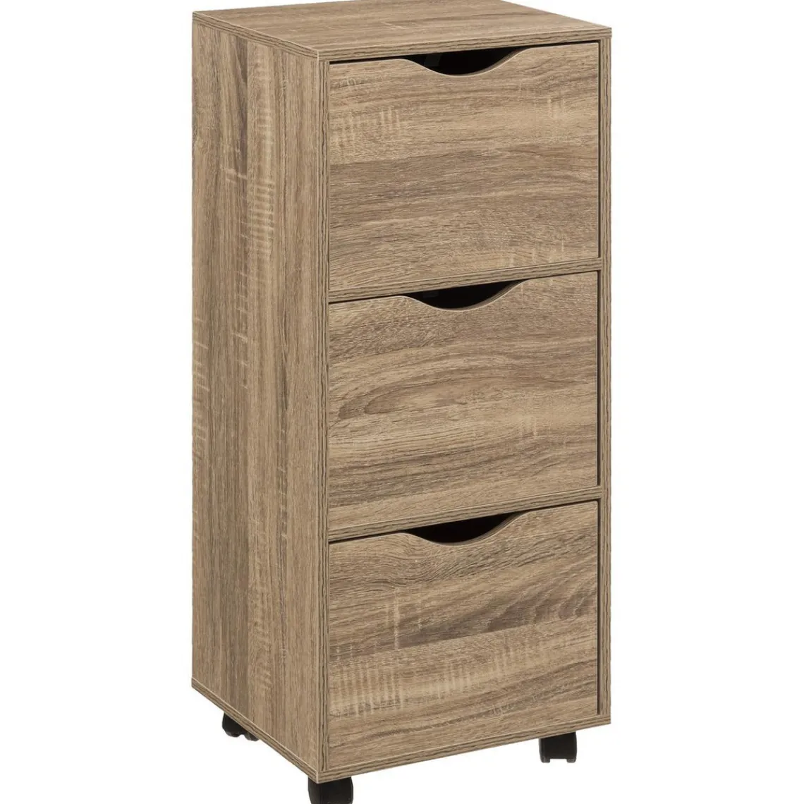 3S. x Home Tour 3 Tiroirs Roulettes Naturel Unique