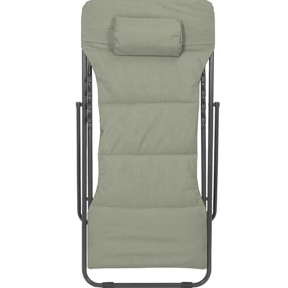 3S. x Home Transat Pliant en Métal vert kaki