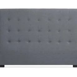 3S. x Home Tête De Lit 160 cm Tissu GLAM Gris Best