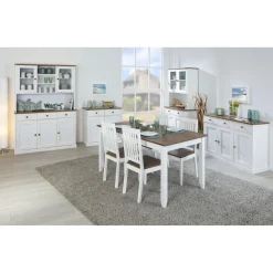 3S. x Home Vaisselier 4 portes en Pin massif Sale