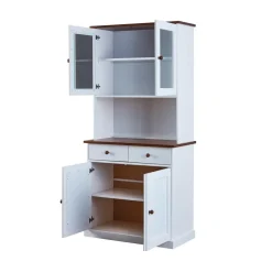 3S. x Home Vaisselier 4 portes en Pin massif Sale