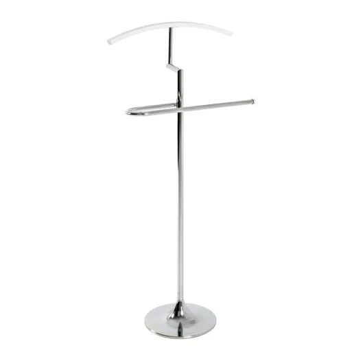 3S. x Home Valet Blanc avec cintre en bois massif laqué Best
