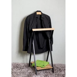 3S. x Home Valet de chambre bois et métal noir Sale