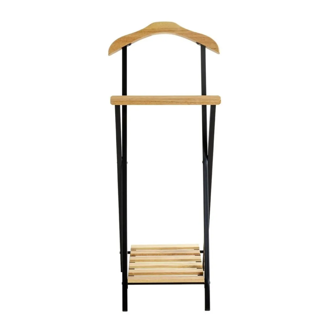 3S. x Home Valet de chambre bois et métal noir Sale