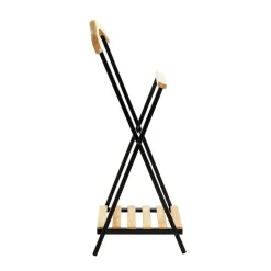 3S. x Home Valet de chambre bois et métal noir Sale