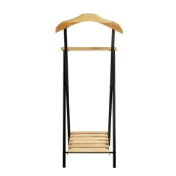 3S. x Home Valet de chambre bois et métal noir Sale