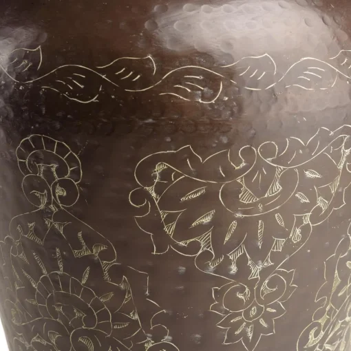 Macabane Vase alu couleur cuivre foncé patine antique HONORE D37 cm Online