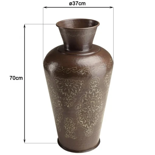 Macabane Vase alu couleur cuivre foncé patine antique HONORE D37 cm Online