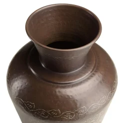 Macabane Vase alu couleur cuivre foncé patine antique HONORE D37 cm Online