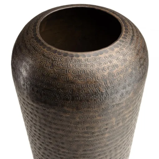 Macabane Vase alu couleur cuivre noir antique avec gravures HONORE Online