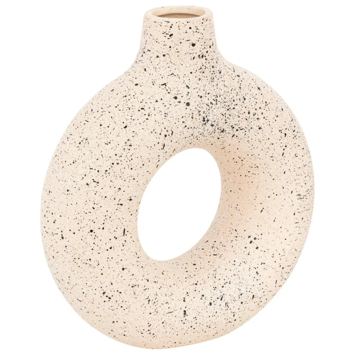 3S. x Home Vase céramique Florie Blanc et Noir