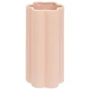 3S. x Home Vase céramique forme fleur H28cm rose clair Outlet