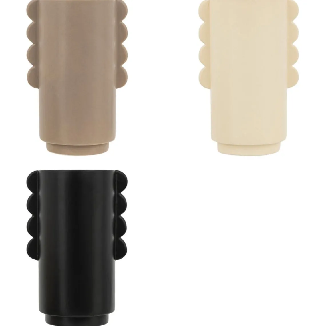 3S. x Home Vase céramique Hind Noir New