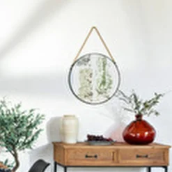 3S. x Home Vase rond en verre recyclé rouge New