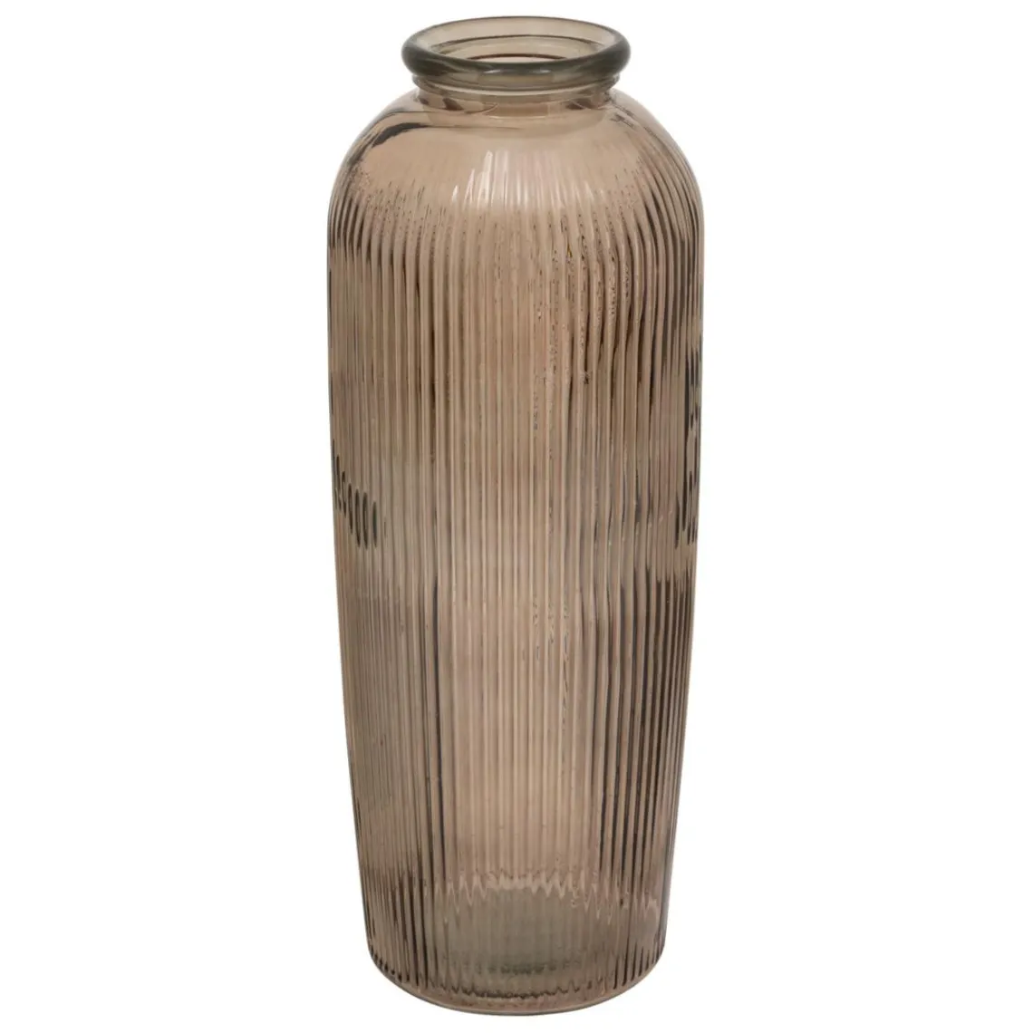 3S. x Home Vase verre recyclé marron New
