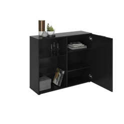 3S. x Home Vitrine 1 Porte 3 Compartiments DARK Sale