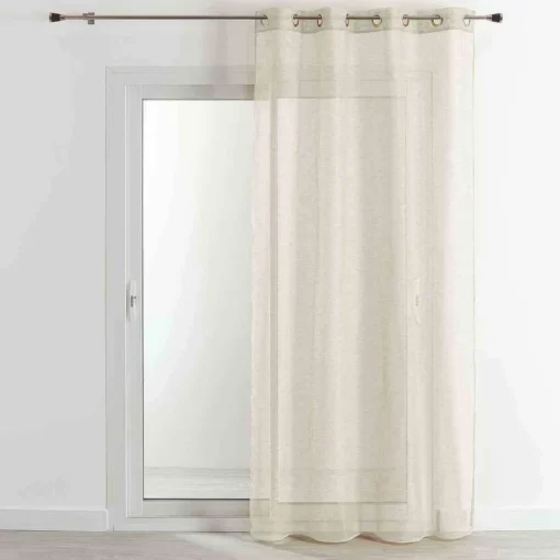 3S. x Home Voilage en Étamine Fantaisie 140x260 BELUGA - Écru Best